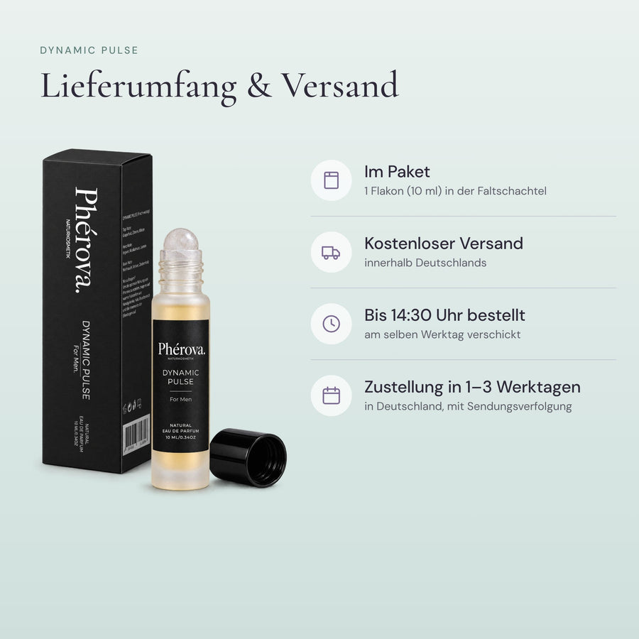 Dynamic Pulse – Lieferumfang – 10-ml-Flakon und Faltschachtel, Versandinfos